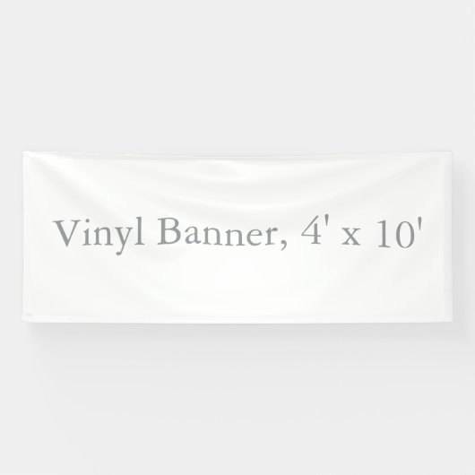 Vinyl 4' x 10' spandoek (Horizontaal)