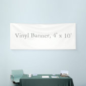 Vinyl 4' x 10' spandoek (Beurs)