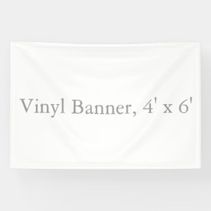 Vinyl 4' x 6' spandoek