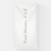 Vinyl 4' x 8' spandoek (Verticaal)