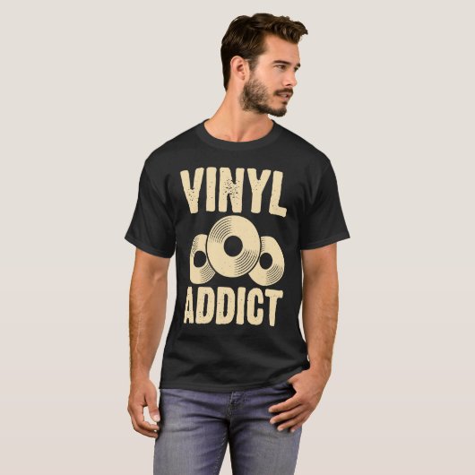 Vinyl Addict T-shirt (Voorkant volledig)