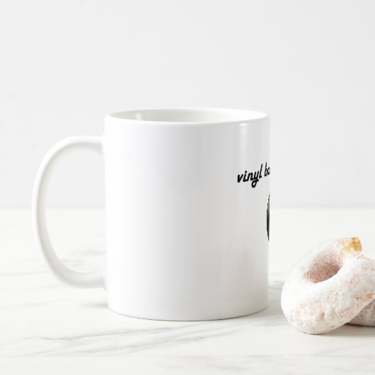 vinyl baby, VINYL!! Koffiemok (Met donut)