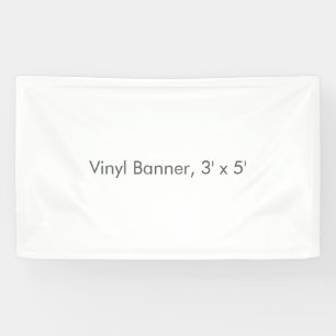 Vinyl banner, 90 x 150 cm spandoek