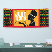 Vinyl Banner Juneteenth Celebration (Beurs)