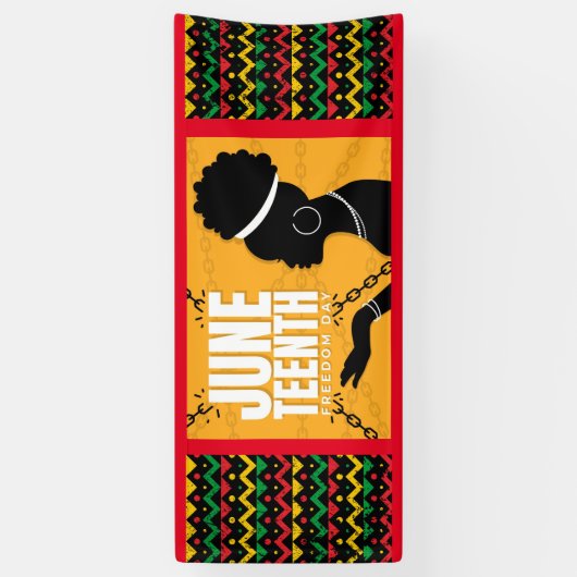 Vinyl Banner Juneteenth Celebration (Verticaal)