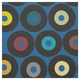 VINYL blauw Stof