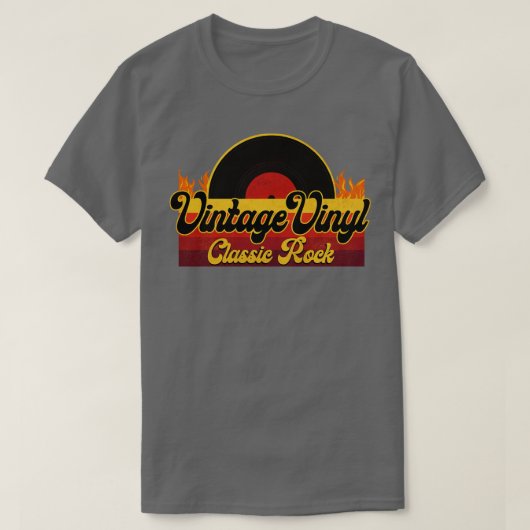 Vinyl Classic Rock T-shirt (Design voorkant)