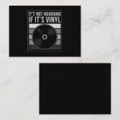 Vinyl Collector Music DJ Record Mannen Vinyl Visitekaartje (Voorkant / Achterkant)