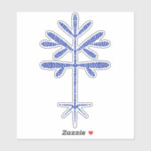 Vinyl Decal met een Blauwe Sproeier Sticker (Vel)