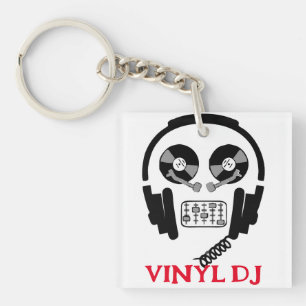 Vinyl DJ Acryl Sleutelhanger