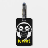 Vinyl DJ Dubbelzijdig Bagagelabel (Achterkant verticaal)