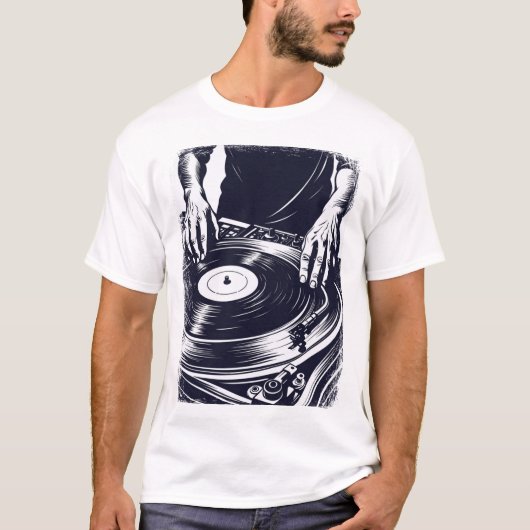 Vinyl DJ T-shirt (Voorkant)