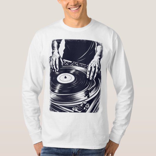 Vinyl DJ T-shirt (Voorkant)