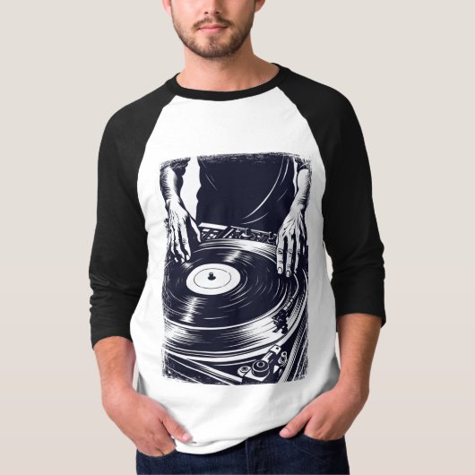 Vinyl DJ T-shirt (Voorkant)