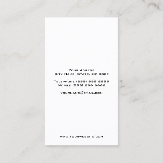 Vinyl DJ Visitekaartje (Achterkant)