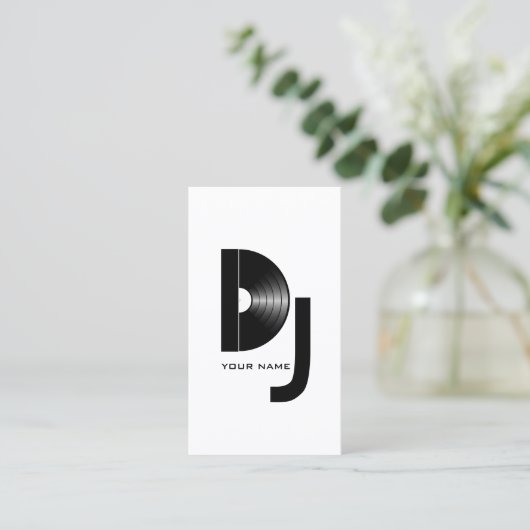 Vinyl DJ Visitekaartje (Staand voorkant)