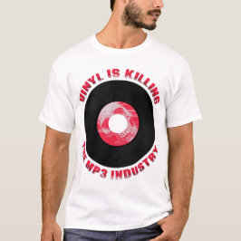 Vinyl doodt het MP3 Industry Shirt