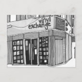 Vinyl Exchange Manchester Briefkaart (Voorkant)