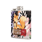 Vinyl Flask 6oz: Vertrouw Me (zwart) Heupfles (Links)