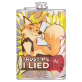 Vinyl Flask 8oz : Trust Me (yellow) Heupfles (Voorkant)
