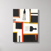 Vinyl Fotobehang Afro Picks & Combs Canvas Afdruk (Voorkant)