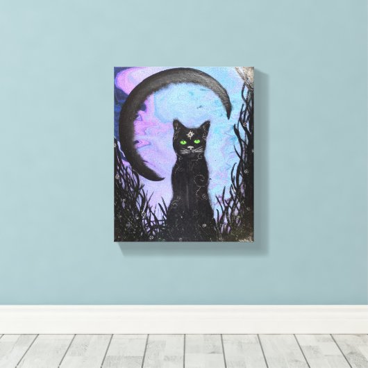 Vinyl Fotobehang - Black Magic Canvas Afdruk (Insitu (Houten vloer))