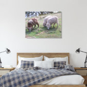 Vinyl Fotobehang - Drie schapen Canvas Afdruk (Insitu (Slaapkamer))