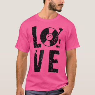 Vinyl Fotobehang Edm Retro DJ T-shirt