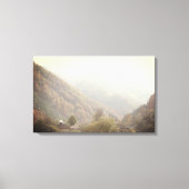 Vinyl Fotobehang Herfst Day Village Mountain Foto Canvas Afdruk (Voorkant)