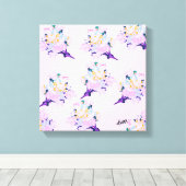 Vinyl Fotobehang : Lente in de lucht Canvas Afdruk (Insitu (Houten vloer))