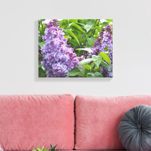 Vinyl Fotobehang Lilacs Canvas Afdruk (Insitu (Woonkamer))
