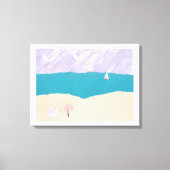 Vinyl Fotobehang met Beach Design Canvas Afdruk (Voorkant)
