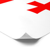 Vinyl Fotobehang met vlag van Georgië Poster (Hoek)