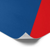 Vinyl Fotobehang met vlag van Tsjechië Poster (Hoek)