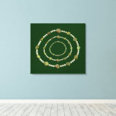 Vinyl Fotobehang - Parels en stenen Canvas Afdruk (Insitu (Houten vloer))