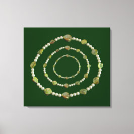 Vinyl Fotobehang - Parels en stenen Canvas Afdruk