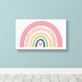 Vinyl Fotobehang - Rainbow Salmon Canvas Afdruk (Insitu (Houten vloer))