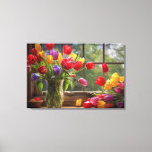 Vinyl Fotobehang Tulpen Canvas Afdruk (Voorkant)