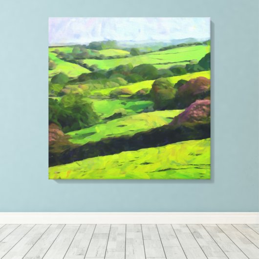 Vinyl Fotobehang van Kent - De tuin van Engeland Canvas Afdruk (Insitu (Houten vloer))