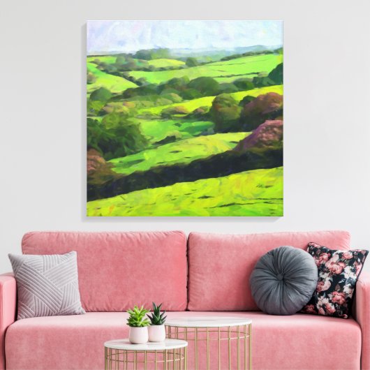 Vinyl Fotobehang van Kent - De tuin van Engeland Canvas Afdruk (Insitu (Woonkamer))