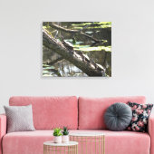 Vinyl Fotobehang - Vijver schildpadden Canvas Afdruk (Insitu (Woonkamer))