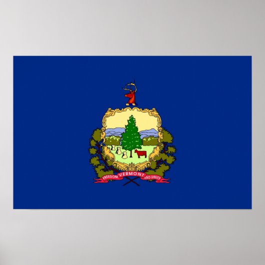Vinyl Fotobehang Vlag van Vermont, U.S.A. Poster (Voorkant)