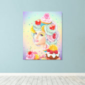 Vinyl Fotobehang Zoete dromen Canvas Afdruk (Insitu (Houten vloer))