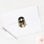 Vinyl gesluierde weergave ronde sticker (Envelop)