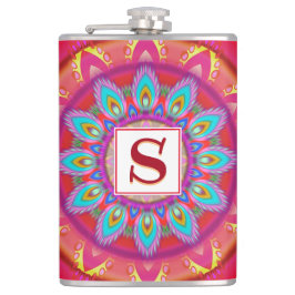 Vinyl gewikkeld aangepaste heupkolf psychedelica heupfles