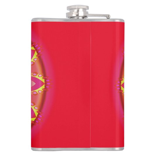 Vinyl gewikkeld aangepaste heupkolf psychedelica heupfles (Achterkant)