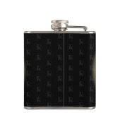 Vinyl gewikkeld aangepaste heupkolf sepia psychede heupfles (Achterkant)