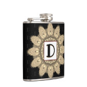 Vinyl gewikkeld aangepaste heupkolf sepia psychede heupfles (Rechts)