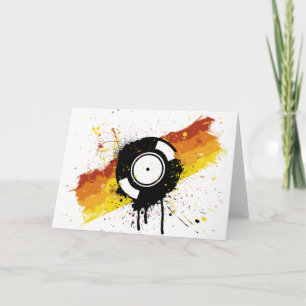 Vinyl Graffiti - DJ-plaat DJ's Disc Jockey Kaart