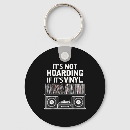 Vinyl Grappig Het Is Niet Hamsteren Als Het Vinyl Sleutelhanger (Voorkant)